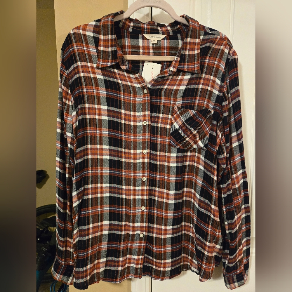 Lucky Brand Multicolor Plaid Shirt